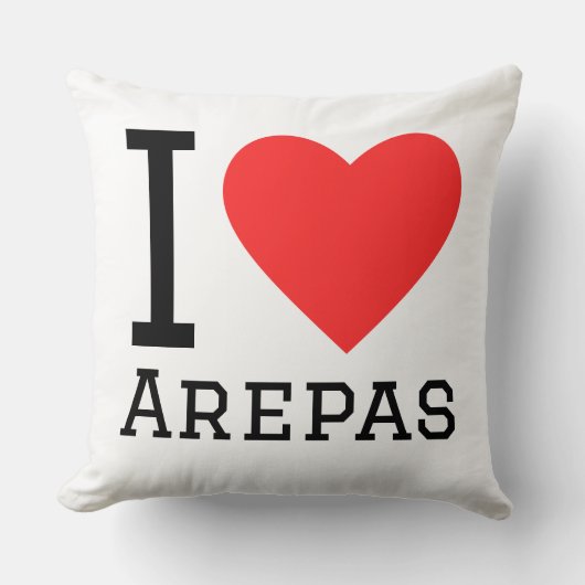 I love arepas クッション (正面)