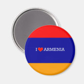 I Love Armenia, flag of Armenia マグネット (正面/裏面)