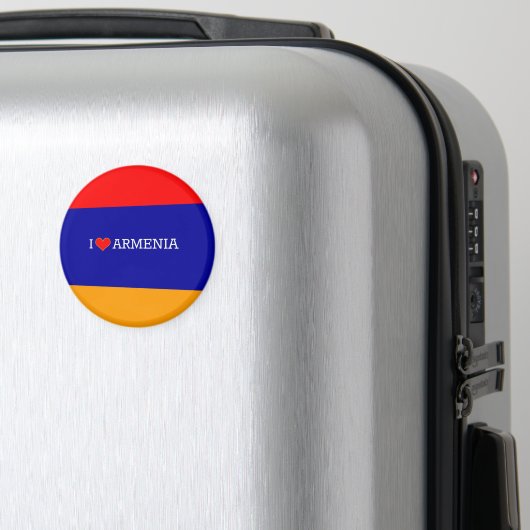 I Love Armenia, flag of Armenia マグネット (インサイチュ (スーツケース))