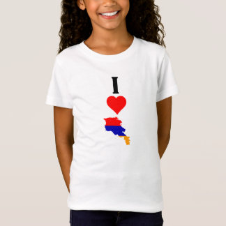 I Love Armenia Vertical Iハートアルメニア Tシャツ