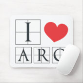 I Love Arq マウスパッド (マウス)