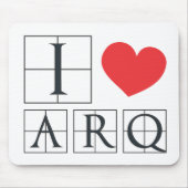 I Love Arq マウスパッド (正面)