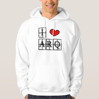 I love ARQ Moletom estampado パーカ
