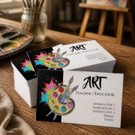 I Love Art | 絵具のパレット 名刺
