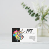 I Love Art | 絵具のパレット 名刺 (スタンド正面)