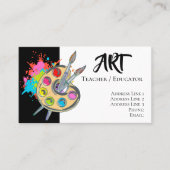 I Love Art | 絵具のパレット 名刺 (正面)