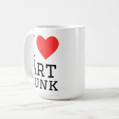 I love art punk square sticker コーヒーマグカップ (正面左)