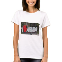 「I Love Aruba」サイン、写真、Tシャツ