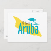 I Love Aruba ポストカード (正面/裏面)