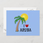 I Love Aruba ポストカード (正面/裏面)