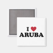 I Love Aruba マグネット (正面/裏面)