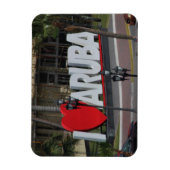 「I love Aruba」、写真、 マグネット (縦)