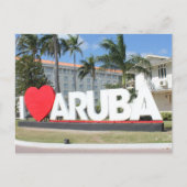 I love Aruba - One happy Island ポストカード (正面)