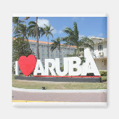 I love Aruba - One happy Island マグネット (正面)
