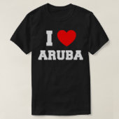 I Love Aruba Tシャツ (デザイン正面)