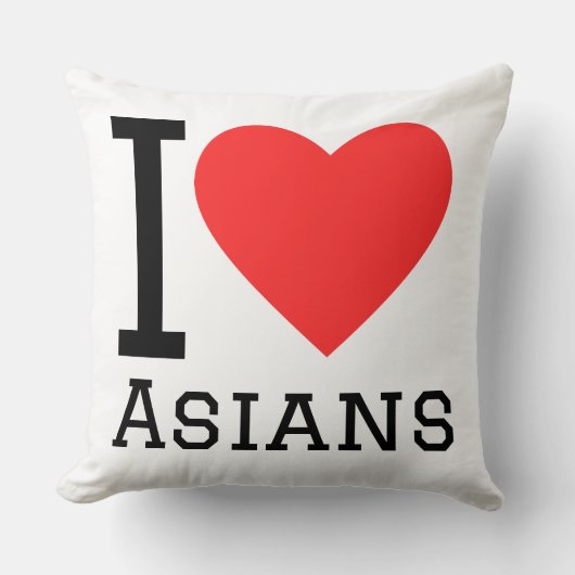 I love Asians  クッション (正面)