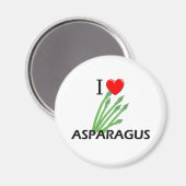 I Love Asparagus マグネット (正面/裏面)