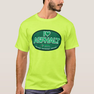 I Love Asphalt Men's T-Shirt - Safety Green Tシャツ