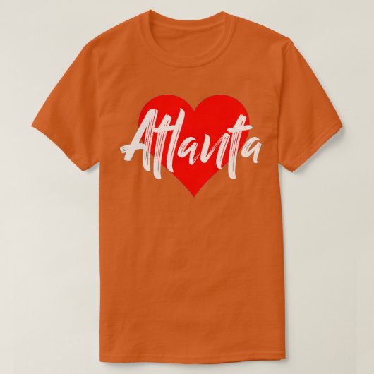 I Love Atlanta恋人Tシャツグルジアかわいいギフトウォーム Tシャツ (デザイン正面)