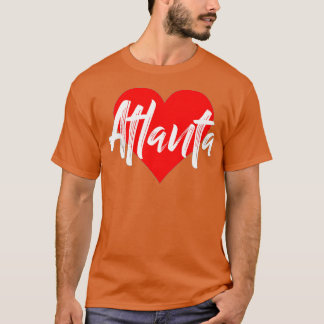 I Love Atlanta恋人Tシャツグルジアかわいいギフトウォーム Tシャツ