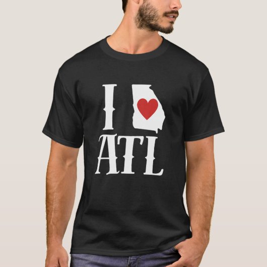 I Love Atlanta I Love ATL I Heart Atlanta Tシャツ (正面)