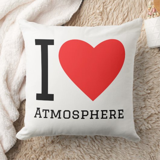 I love atmosphere square sticker クッション (ブランケット)