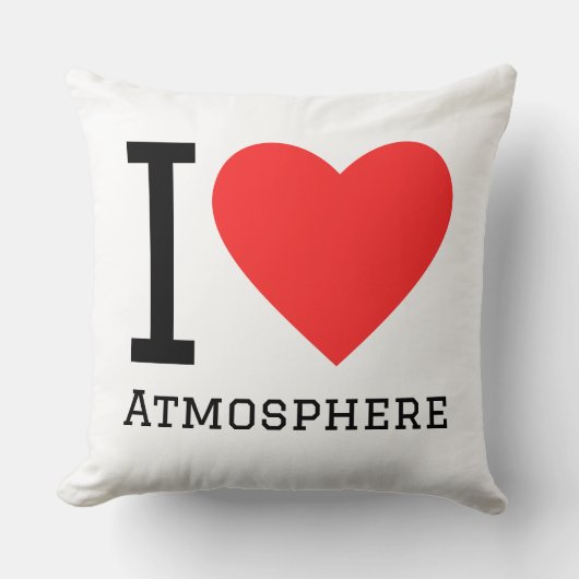 I love atmosphere square sticker クッション (正面)