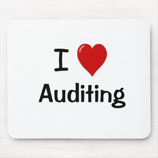 I Love Auditing - Iハート監査 マウスパッド (正面)