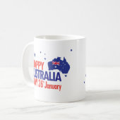 「I LOVE AUSTRALIA」オーストラリア・デー26 January コーヒーマグカップ (正面左)