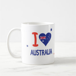 「I LOVE AUSTRALIA」オーストラリア・デー26 January コーヒーマグカップ