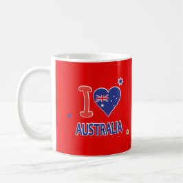 「I LOVE AUSTRALIA」オーストラリア・デー26 January コーヒーマグカップ