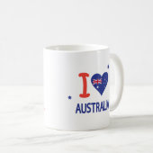「I LOVE AUSTRALIA」オーストラリア・デー26 January コーヒーマグカップ (正面右)