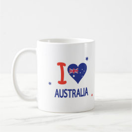 「I LOVE AUSTRALIA」オーストラリア・デー26 January コーヒーマグカップ