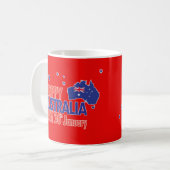 「I LOVE AUSTRALIA」オーストラリア・デー26 January コーヒーマグカップ (正面左)