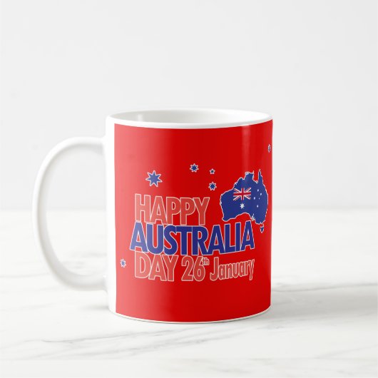 「I LOVE AUSTRALIA」オーストラリア・デー26 January コーヒーマグカップ (左)