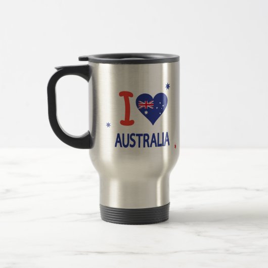 「I LOVE AUSTRALIA」オーストラリア・デー26 January トラベルマグ (左)