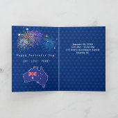 「I LOVE AUSTRALIA」オーストラリア・デー26 January 案内状 (内部)