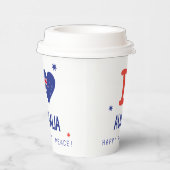 「I LOVE AUSTRALIA」オーストラリア・デー26 January 紙コップ (右)