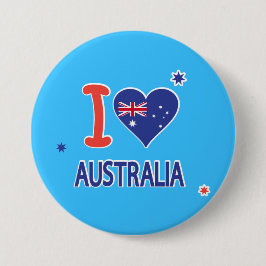 「I LOVE AUSTRALIA」オーストラリア・デー26 January 缶バッジ