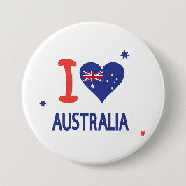 「I LOVE AUSTRALIA」オーストラリア・デー26 January 缶バッジ