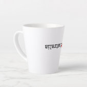 I Love Australia カフェラテマグ (左アングル)