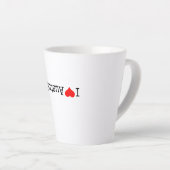 I Love Australia カフェラテマグ (右アングル)