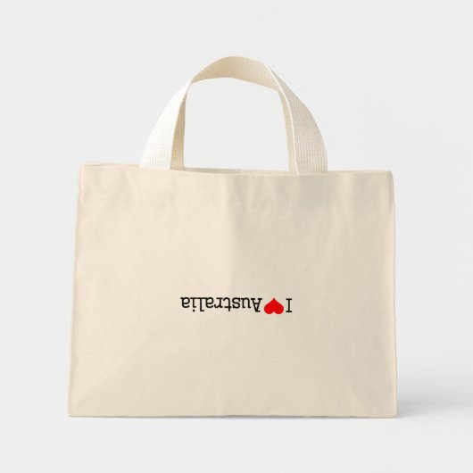 I Love Australia ミニトートバッグ (正面)