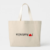 I Love Australia ラージトートバッグ (裏面)