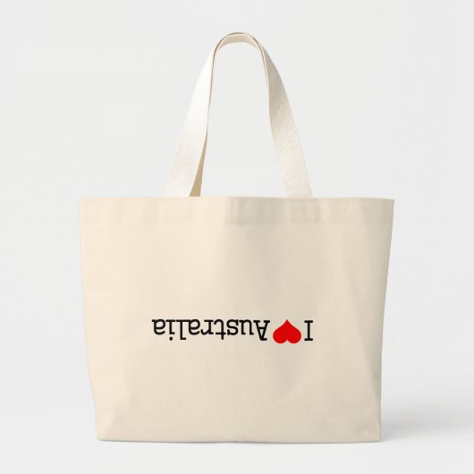 I Love Australia ラージトートバッグ (正面)