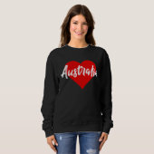 I Love Australia  Aussie   For Women Girls スウェットシャツ (正面フル)