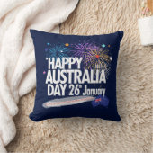 I LOVE AUSTRALIA Happy Australia 1月26日 クッション (ブランケット)