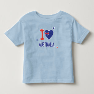 I LOVE AUSTRALIA Happy Australia 1月26日 トドラーTシャツ