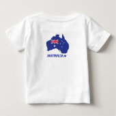 I LOVE AUSTRALIA Happy Australia 1月26日 ベビーTシャツ (裏面)