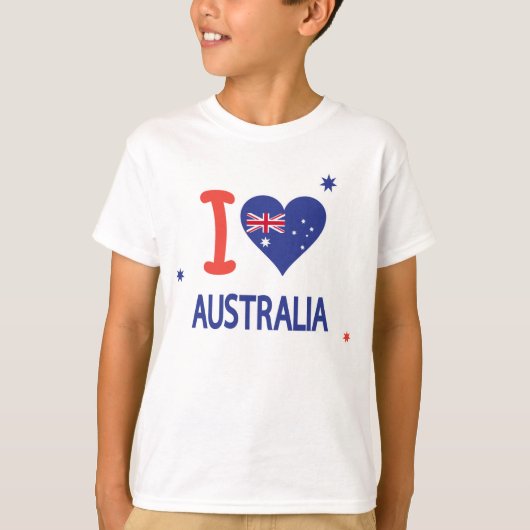 I LOVE AUSTRALIA Happy Australia 1月26日 Tシャツ (正面)